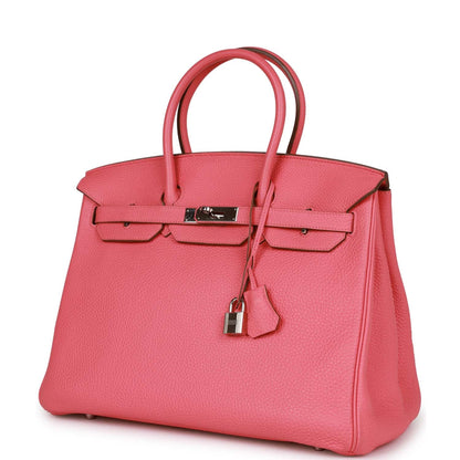 Hermes Birkin 35 Rose Lipstick Togo Palladium Hardware