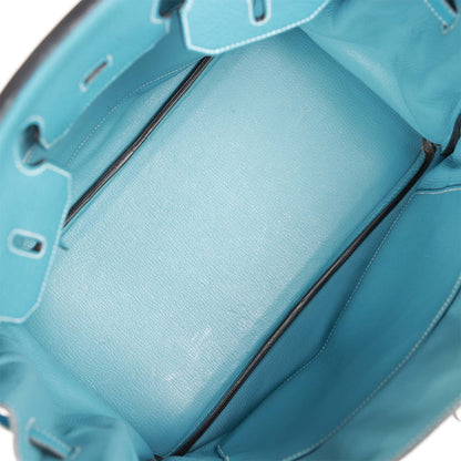 Hermes Birkin 35 Bleu Jean Togo Palladium Hardware