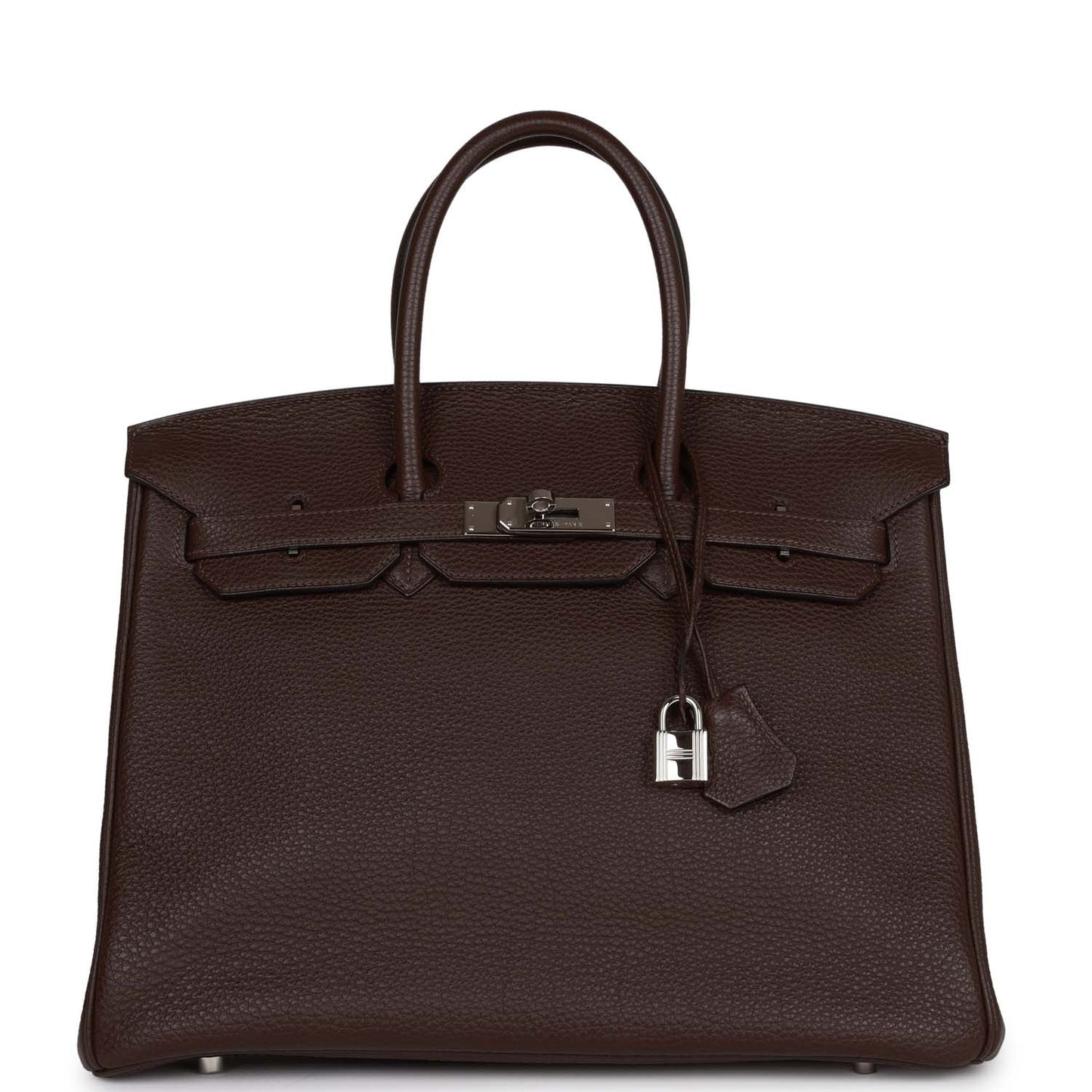 Hermes Birkin 35 Chocolate Togo Palladium Hardware