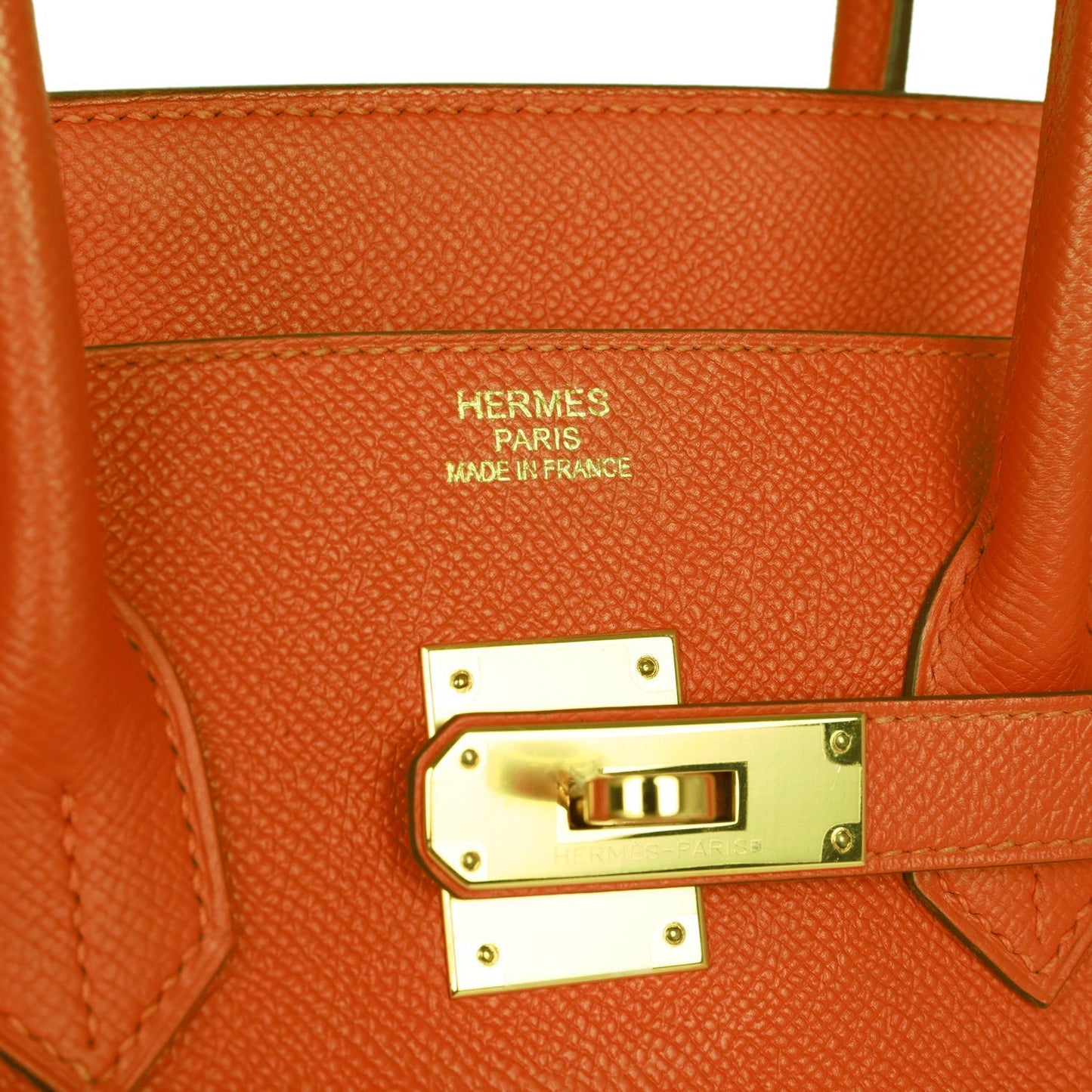 ermes Birkin 35 Feu Epsom Gold Hardware