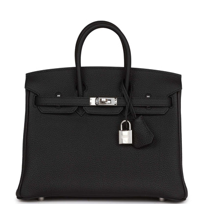 Hermes Birkin 25 Black Togo Palladium Hardware