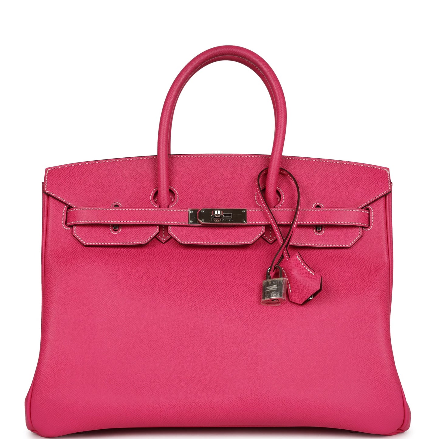 Hermes Birkin 35 Rose Tyrien Candy Epsom Palladium Hardware