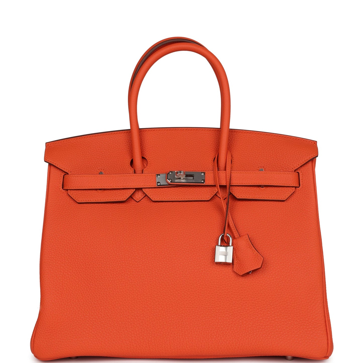 Hermes Birkin 35 Feu Togo Palladium Hardware