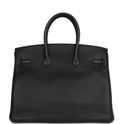 Hermes Birkin 35 Black Togo Palladium Hardware