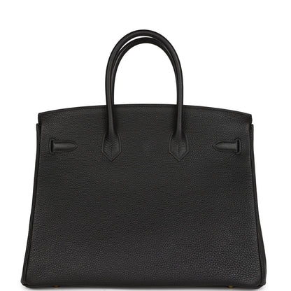 Hermes Birkin 35 Black Togo Gold Hardware