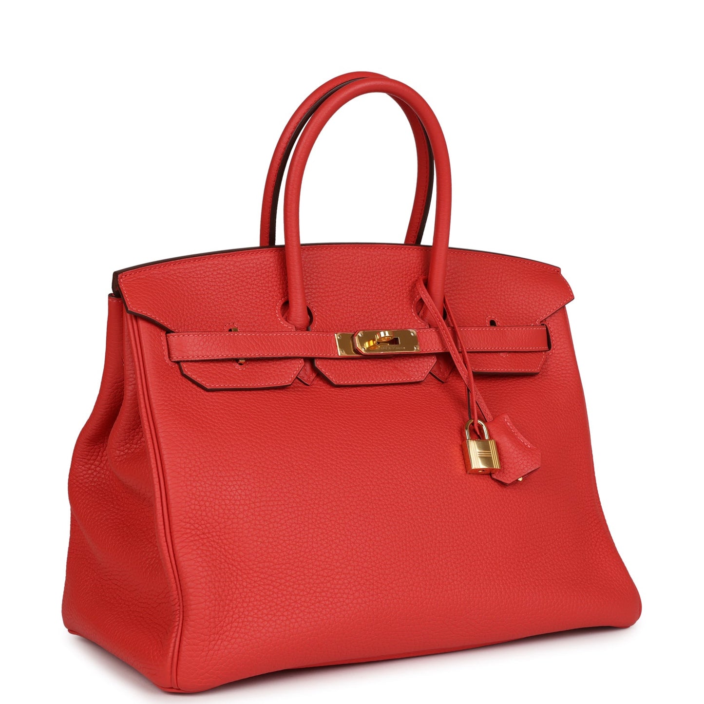 Hermes Birkin 35 Vermillion Togo Gold Hardware