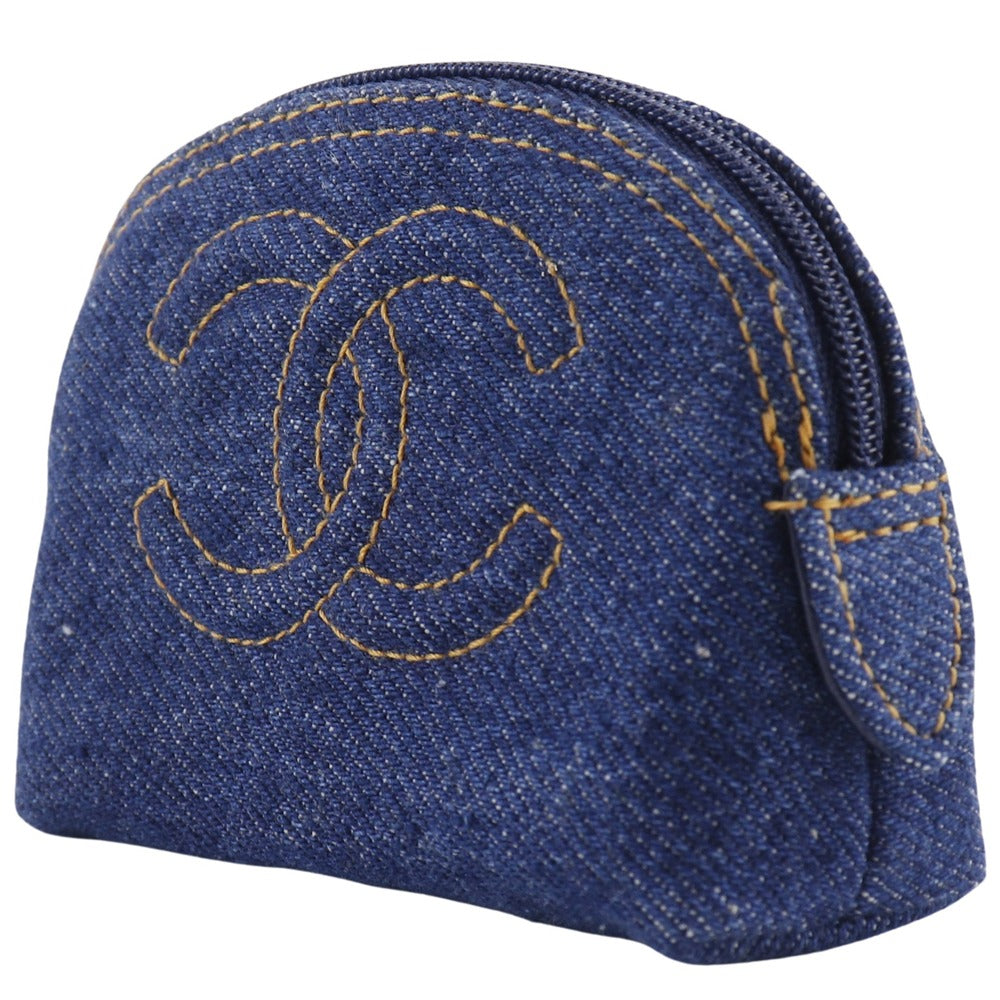 Chanel Coco Mark Denim Pouch