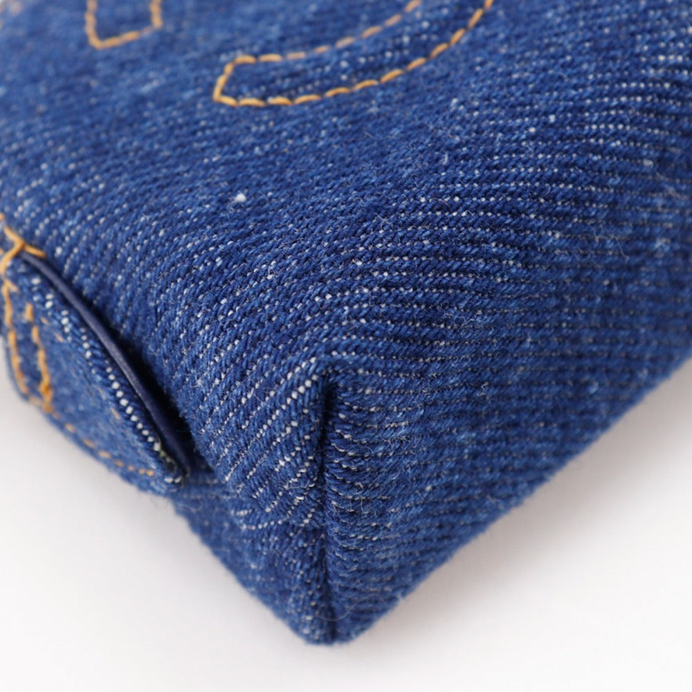 Chanel Coco Mark Denim Pouch