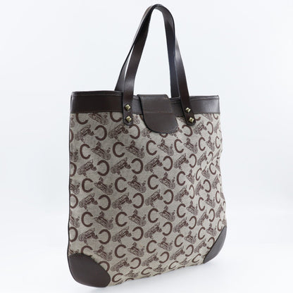 CELINE Tote Bag canvas Brown C Macadam Women Used