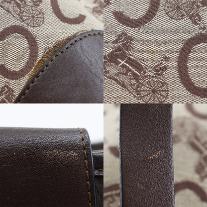 CELINE Tote Bag canvas Brown C Macadam Women Used