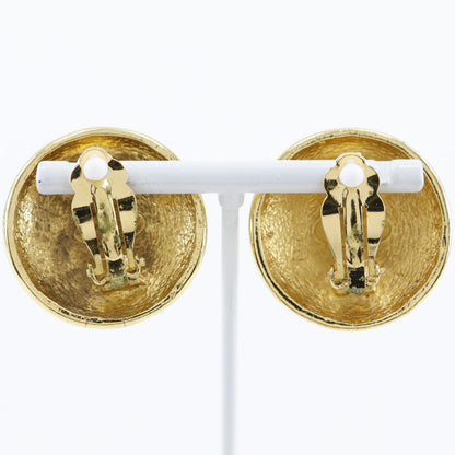 CHANEL Earring Plated Gold gold COCO Mark Women Used