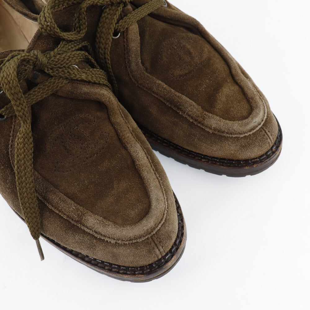Chanel Suede Moccasins with Coco Mark