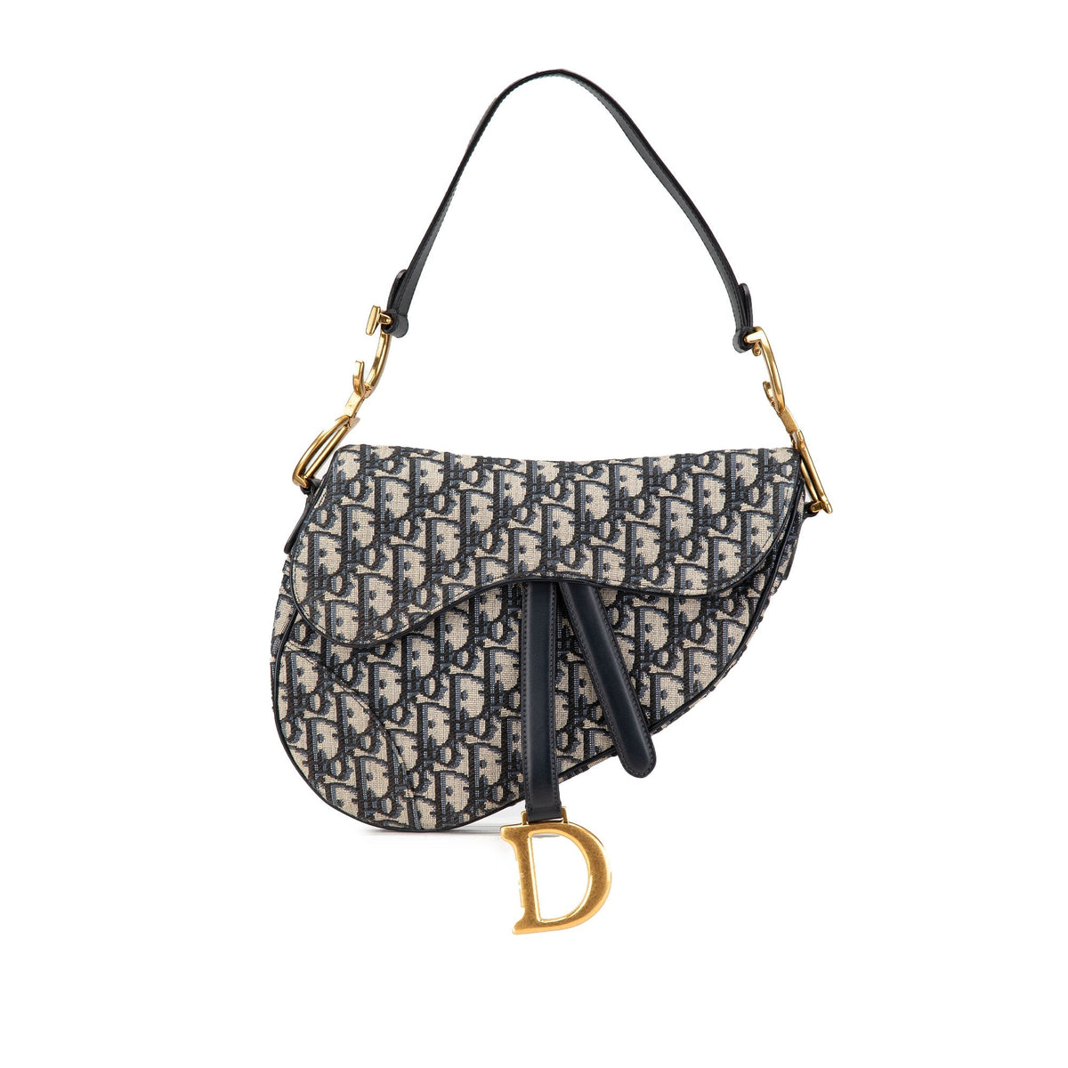 Oblique Canvas Saddle Bag