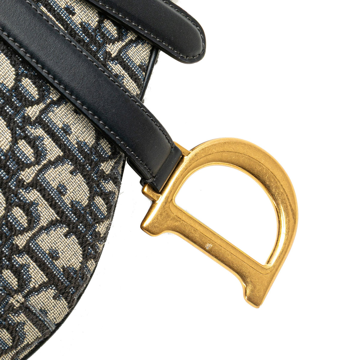 Oblique Canvas Saddle Bag