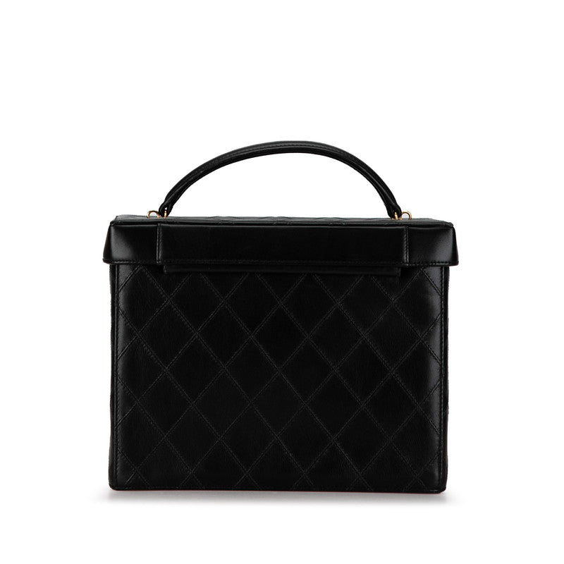 Chanel CC Vanity Case Leather Shoulder Bag in Good condition