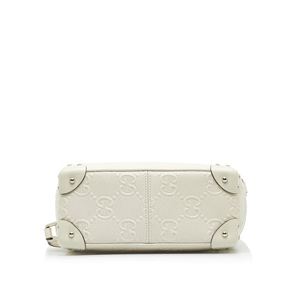 GUCCI GG Embossed Perforated Square Bag