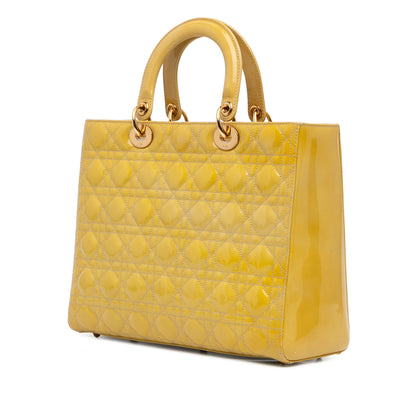 Large Patent Cannage Lady Dior
