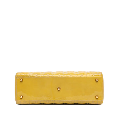 Large Patent Cannage Lady Dior