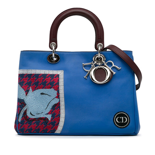 Medium Embroidered Diorissimo Satchel