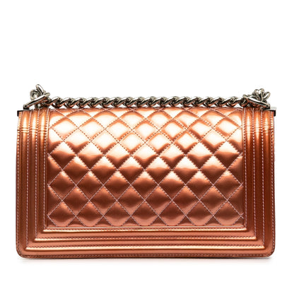 CHANEL Medium Patent Boy Flap Bag