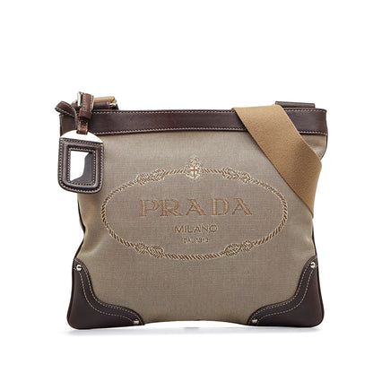 Prada Canapa Logo Crossbody Bag