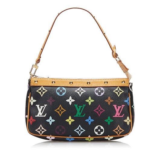 Louis Vuitton Pochette Accessoires Black Multicolor Monogram