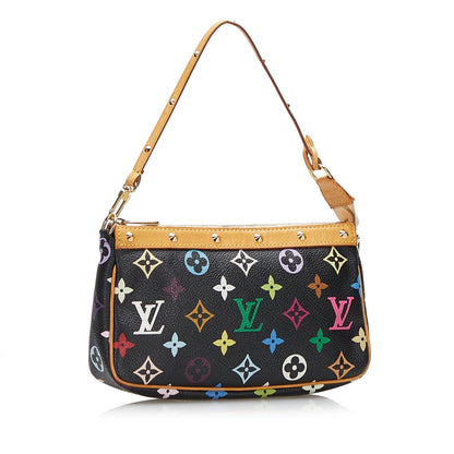 Louis Vuitton Pochette Accessoires Black Multicolor Monogram