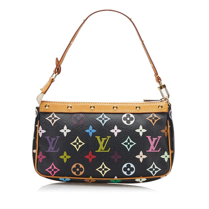 Louis Vuitton Pochette Accessoires Black Multicolor Monogram