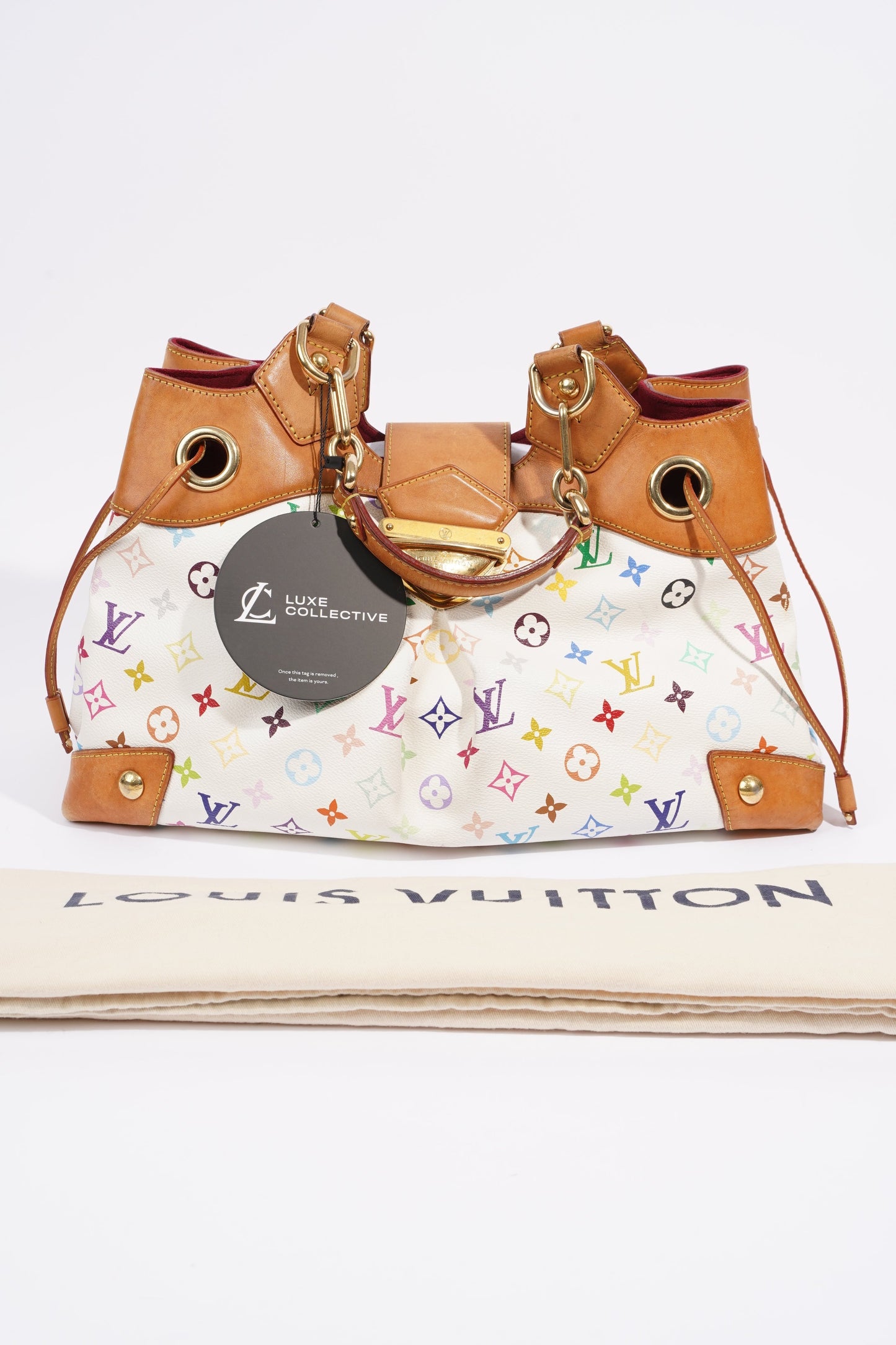 Louis Vuitton Ursula Multicoloured Monogram / White / Tan Coated Canvas