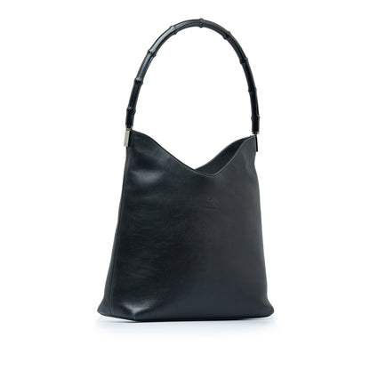 GUCCI Bamboo Leather Shoulder Bag