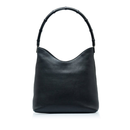 GUCCI Bamboo Leather Shoulder Bag