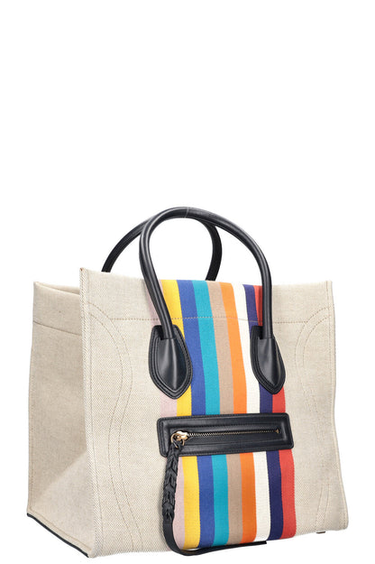 CÉLINE Phantom Medium Luggage Striped Multicolor Canvas