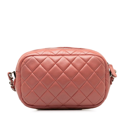 CHANEL Mini Lambskin Camera Case Crossbody Bag