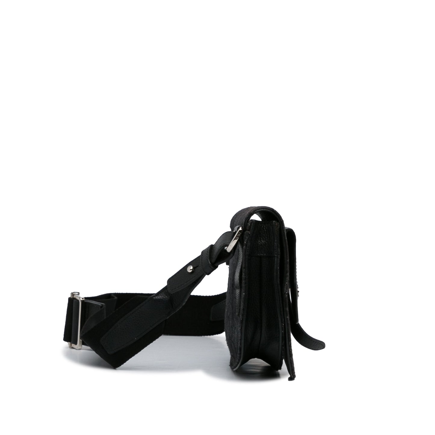 Oblique Canvas Saddle Messenger Bag