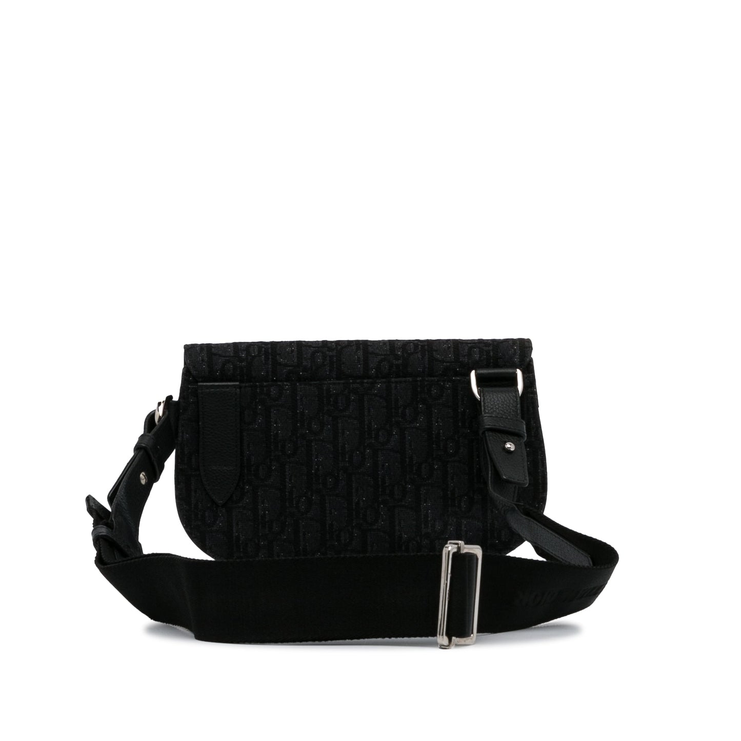 Oblique Canvas Saddle Messenger Bag