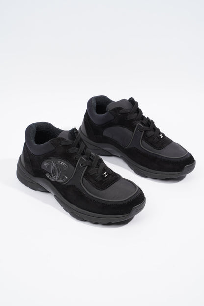 Chanel CC Logo Sneaker Black Re Nylon EU 38 UK 5