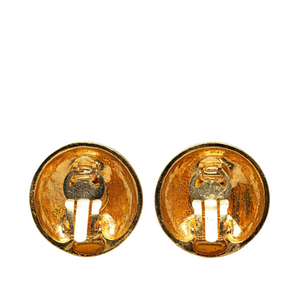 CHANEL Mademoiselle Clip On Earrings Costume Earrings