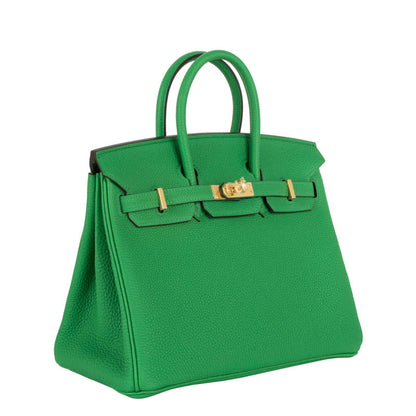 Hermès 25cm Birkin Bambou Togo Leather Gold Hardware