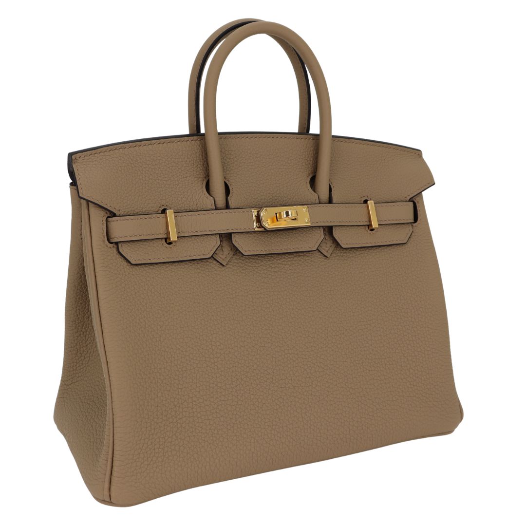 Hermès 25cm Birkin Beige Marfa Togo Leather Gold Hardware