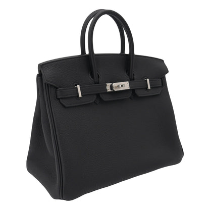 Hermès 25cm Birkin Black Togo Leather Palladium Hardware