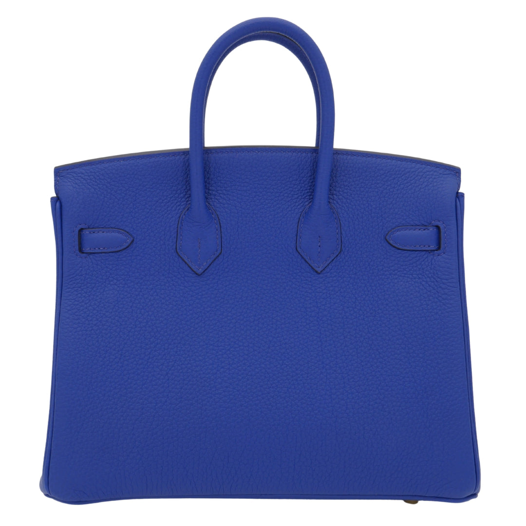 Hermès 25cm Birkin Bleu Royal Togo Leather Gold Hardware
