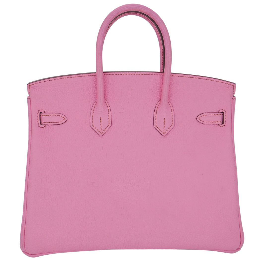 Hermès 25cm Birkin Bubblegum Togo Palladium Hardware
