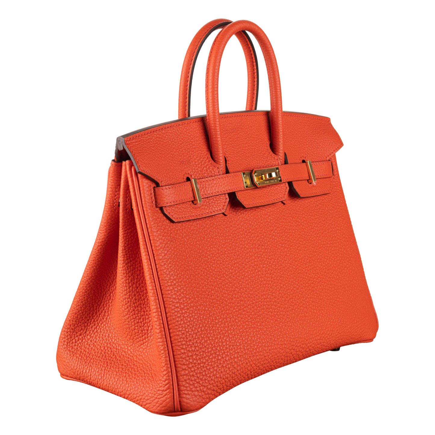 Hermès 25cm Birkin Capucine Togo Leather Gold Hardware