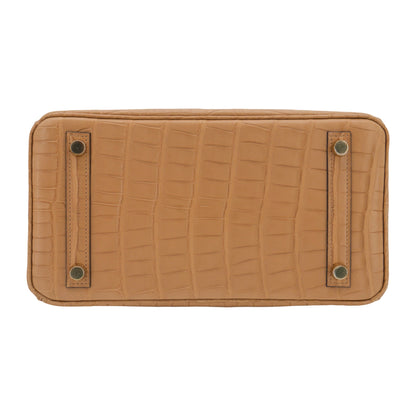 Hermès 25cm Birkin Chai Matte Alligator Gold Hardware