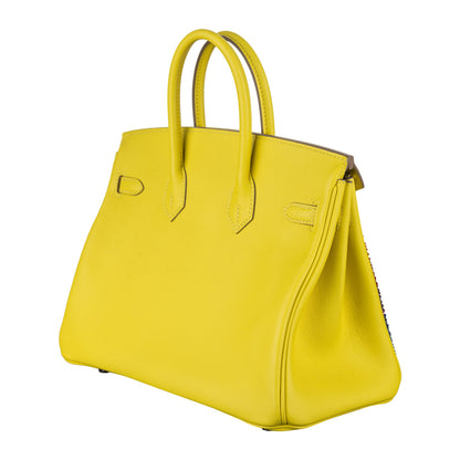 Hermès 25cm Birkin Customized Rainbow Chevron Swarovski Crystal Palladium Hardware
