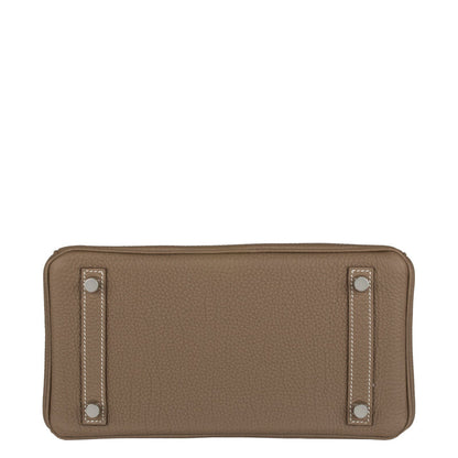 Hermès 25cm Birkin Etoupe Togo Leather Palladium Hardware