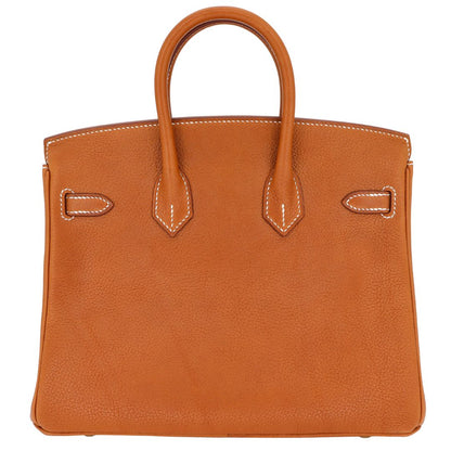 Hermès 25cm Birkin Fauve Barenia Faubourg Leather Gold Hardware