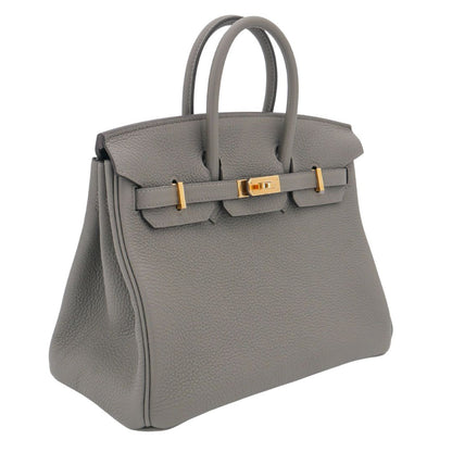 Hermès 25cm Birkin Gris Meyer Togo Leather Gold Hardware