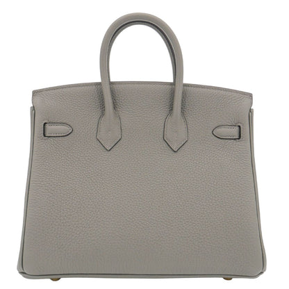 Hermès 25cm Birkin Gris Meyer Togo Leather Gold Hardware