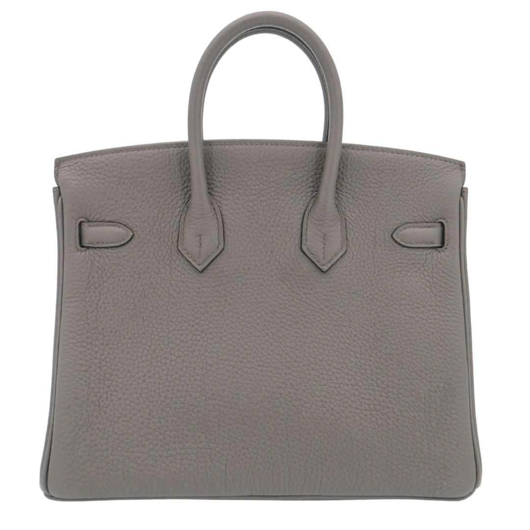 Hermès 25cm Birkin Gris Meyer Togo Leather Palladium Hardware